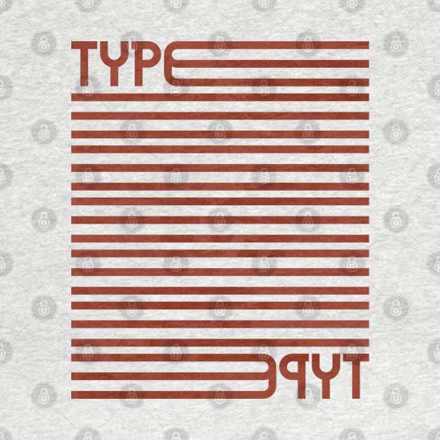 Type Stripes (Red) by John Uttley